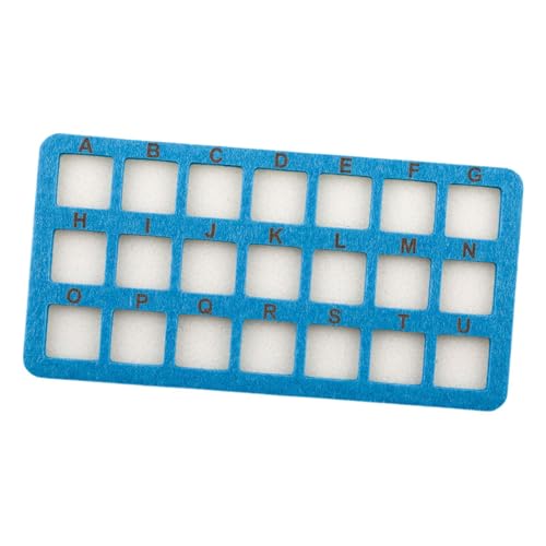 kowaku Perlenmatte mit Gitter Perlenunterlage Perlendesignbrett Perlenkissen für Heimwerker Hobby, Blau von kowaku
