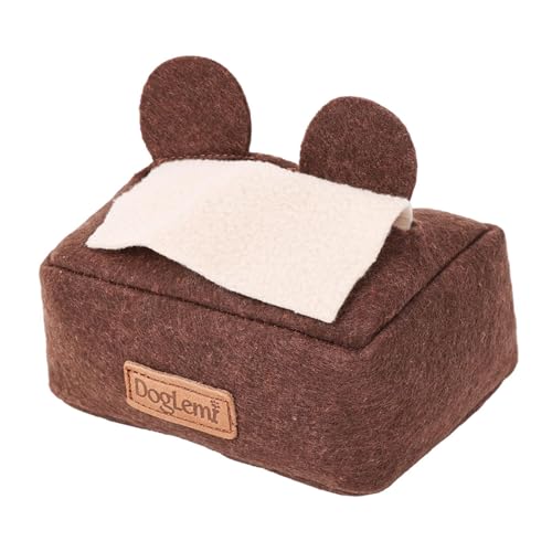kowaku Schnüffelspielzeug in Taschentuchbox Form Interaktives Intelligenzspielzeug Und Futtersuchspiel Aus Weichem Polyester für Hunde Und Kaninchen Zur Geis, Braun kowaku Schnüffelspielzeug in Taschentuchbox Form Interaktives Intelligenzspielzeug Und Futtersuchspiel Aus Weichem Polyester für Hunde Und Kaninchen Zur Geis, Braun von kowaku