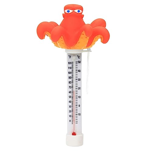 kowaku Schwimmendes Pool-Thermometer, Aquarium-Thermometer, niedliches Teich-Thermometer, Oktopus von kowaku