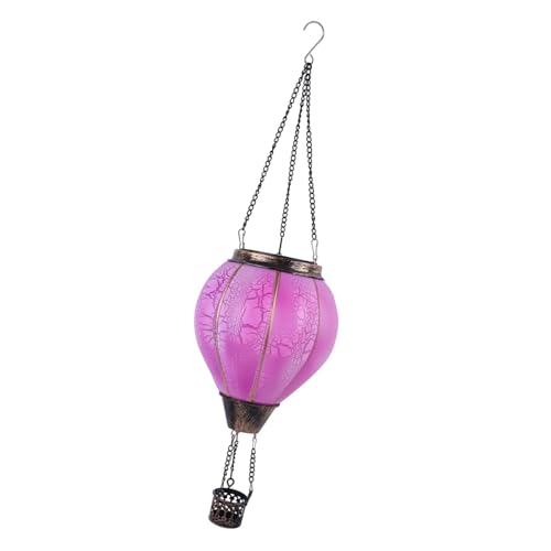 kowaku Solarlampe mit Heißluftballon Und Kerzenhalter für Garten Und Terrasse, Style C von kowaku
