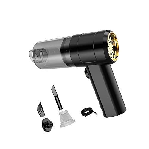 kowaku Staubsauger Staubsauger Tragbare Mini Luft Gebläse Handstaubsauger Mini Auto Staubsauger für Schreibtisch Hause Sofa, goldgelb von kowaku