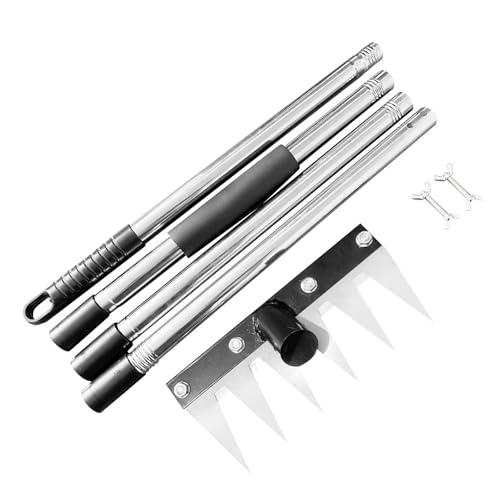 kowaku Unkrautjäter Gartenrechen Jätwerkzeug Unkrautstecher Unkrautzieher mit Scharfen Krallen Und Ergonomischem Griff für Die Bodenlockerung Und Rasenpfleg, Mehrfarbig, 6 Tipps von kowaku