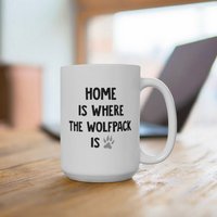 Benutzerdefinierte Stände | Zuhause Ist, Wo Das Wolfpack Ist Tasse College Geschenk von kppliving