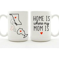 Zuhause Ist, Wo Meine Mutter Ist Kaffeetasse - Ferngeschenk von kppliving