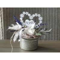 Gesteck Boho Herzensangelegenheiten Tischgesteck Boho Lavendel Pampasgras von kranzundco