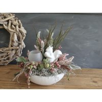 Herbstkranz Edel Eichhörnchen Tischgesteck Tischkranz Windlicht Gräser Nüsse Herbstkranz Edel Eichhörnchen Tischgesteck Tischkranz Windlicht Gräser Nüsse von kranzundco