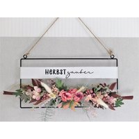 Türdeko Eckig Herbstzauber Türkranz Herbst Hortensien Metallkranz Hortensienkranz Türdeko Eckig Herbstzauber Türkranz Herbst Hortensien Metallkranz Hortensienkranz von kranzundco
