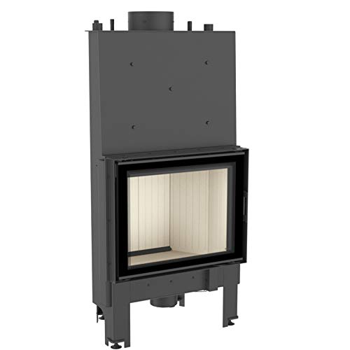 Eck-Lüftungsgitter Luft rechts 40x60x9 schwarz Slim von kratki