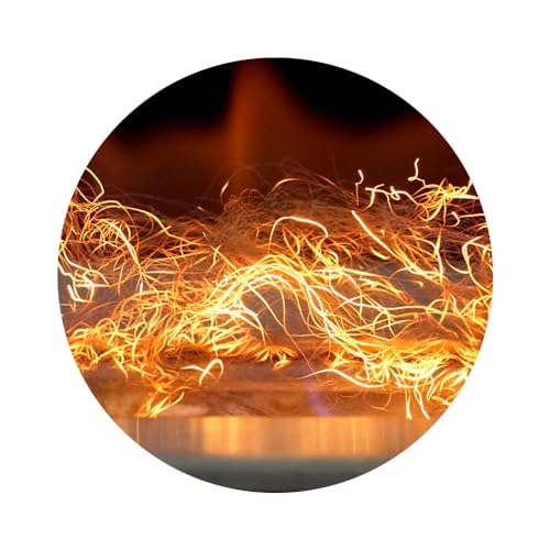 kratki GLOW FLAME Biokamin-Deko mit Ethanol-Gel, Glühfaser-Effekt und Flammen-Effekt, Dekoration für Innenbereich von kratki
