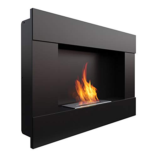 KRATKI Biokamin Bravo | 652 x 900 mm | Schwarz | 0,5 L Behälter | Vertikaler Ethanol-Wandkamin | Ideal für Zuhause, Wohnzimmer oder Schlafzimmer | TÜV - Rheinland geprüft KRATKI Biokamin Bravo | 652 x 900 mm | Schwarz | 0,5 L Behälter | Vertikaler Ethanol-Wandkamin | Ideal für Zuhause, Wohnzimmer oder Schlafzimmer | TÜV - Rheinland geprüft von kratki