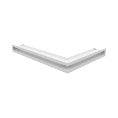 KRATKI Eck-Lüftungsgitter Luft Links 60x40x6 weiß Slim von kratki