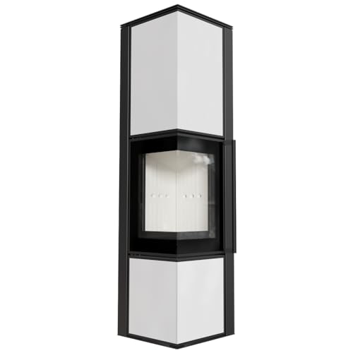 KRATKI Kaminofen aus Stahl TORA/L 8 kW Ø 150 Weißes Glaspaneel mit Türfeder KRATKI Kaminofen aus Stahl TORA/L 8 kW Ø 150 Weißes Glaspaneel mit Türfeder von kratki
