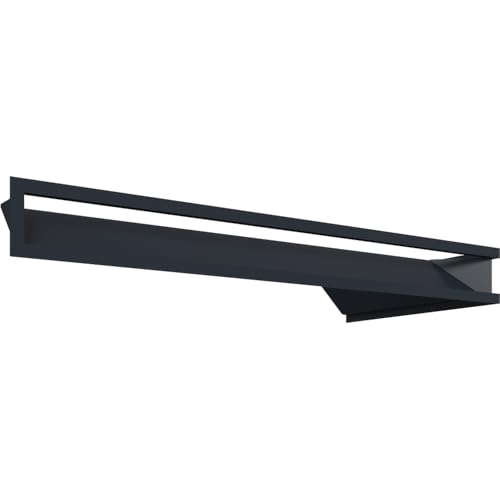 KRATKI Lüftungsgitter LUFT Ecke links 80 x 40 x 9 Graphit Slim von kratki