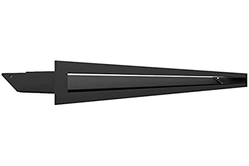 KRATKI Lüftungsgitter Luft | Warmluftgitter 6 x 80 cm | Schwarz | Abluftgitter für Kamin Belüftung | Lufteinlass in einem Winkel von 45 Grad | überhitzungbeständig | Ideal für Moderne Innenräumen KRATKI Lüftungsgitter Luft | Warmluftgitter 6 x 80 cm | Schwarz | Abluftgitter für Kamin Belüftung | Lufteinlass in einem Winkel von 45 Grad | überhitzungbeständig | Ideal für Moderne Innenräumen von kratki