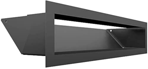 KRATKI Lüftungsgitter Luft | Warmluftgitter 9 x 40 cm | Graphit | Abluftgitter für Kamin Belüftung | Lufteinlass in einem Winkel von 45 Grad | überhitzungbeständig | Ideal für Moderne Innenräumen KRATKI Lüftungsgitter Luft | Warmluftgitter 9 x 40 cm | Graphit | Abluftgitter für Kamin Belüftung | Lufteinlass in einem Winkel von 45 Grad | überhitzungbeständig | Ideal für Moderne Innenräumen von kratki