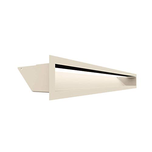 KRATKI Lüftungsgitter Luft | Warmluftgitter 9 x 80 cm | Creme | Abluftgitter für Kamin Belüftung | Lufteinlass in einem Winkel von 45 Grad | überhitzungbeständig | Ideal für Moderne Innenräumen KRATKI Lüftungsgitter Luft | Warmluftgitter 9 x 80 cm | Creme | Abluftgitter für Kamin Belüftung | Lufteinlass in einem Winkel von 45 Grad | überhitzungbeständig | Ideal für Moderne Innenräumen von kratki
