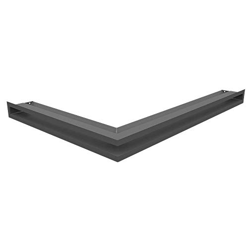 KRATKI Lüftungsgitter LUFT | rechtes Eckkamingitter 547 x 766 x 60 mm | Graphit | Abluftgitter für Kamin Belüftung | Lufteinlass in einem Winkel von 45 Grad | Ideal für moderne Innenräumen KRATKI Lüftungsgitter LUFT | rechtes Eckkamingitter 547 x 766 x 60 mm | Graphit | Abluftgitter für Kamin Belüftung | Lufteinlass in einem Winkel von 45 Grad | Ideal für moderne Innenräumen von kratki