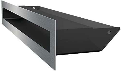 KRATKI Lüftungsgitter Luft | Warmluftgitter 6 x 40 cm | Geschliffen | Abluftgitter für Kamin Belüftung | Lufteinlass in einem Winkel von 45 Grad | überhitzungbeständig | Ideal für Moderne Innenräumen KRATKI Lüftungsgitter Luft | Warmluftgitter 6 x 40 cm | Geschliffen | Abluftgitter für Kamin Belüftung | Lufteinlass in einem Winkel von 45 Grad | überhitzungbeständig | Ideal für Moderne Innenräumen von kratki