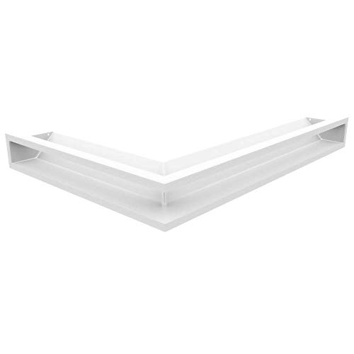 KRATKI Lüftungsgitter LUFT | rechtes Eckkamingitter 547 x 766 x 90 mm | Weiß | Abluftgitter für Kamin Belüftung | Lufteinlass in einem Winkel von 45 Grad | Ideal für moderne Innenräumen KRATKI Lüftungsgitter LUFT | rechtes Eckkamingitter 547 x 766 x 90 mm | Weiß | Abluftgitter für Kamin Belüftung | Lufteinlass in einem Winkel von 45 Grad | Ideal für moderne Innenräumen von kratki