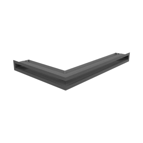 KRATKI Luft Lüftungsgitter für Kamine rechter Eckrost mit verdecktem Lufteinlass 45 Grad pulverbeschichteter Stahl 40x60x6cm Graphit KRATKI Luft Lüftungsgitter für Kamine rechter Eckrost mit verdecktem Lufteinlass 45 Grad pulverbeschichteter Stahl 40x60x6cm Graphit von kratki