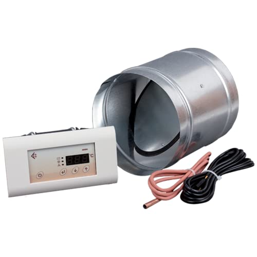KRATKI Mikroprozessor Controller Set für Kamine ermöglicht die unabhängige Steuerung von 4 Geräten 3 Temperatursensoren Damper fi125 für maximale Heiz- und Verbrennungseffizienz von kratki
