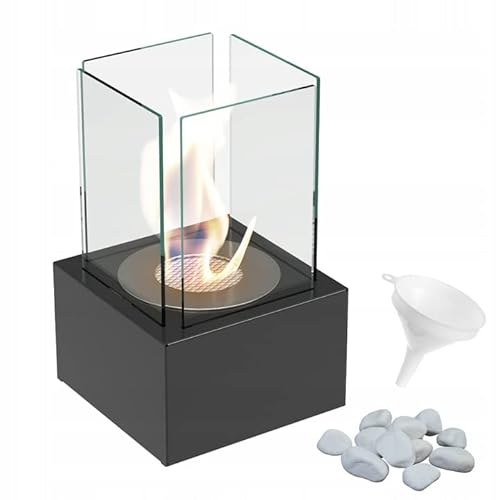KRATKI Bioethanol-Kamin Freistehender Biocontainer 0,2 l TÜV-zertifizierter pulverbeschichteter Stahl und 4 Glasscheiben KRATKI Bioethanol-Kamin Freistehender Biocontainer 0,2 l TÜV-zertifizierter pulverbeschichteter Stahl und 4 Glasscheiben von kratki