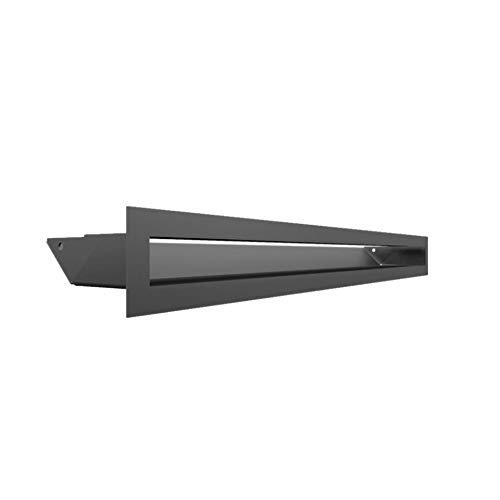Kratki Lüftungsgitter 45S | 60x600x96,5 mm | graphit von kratki