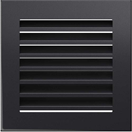 Kratki Lüftungsgitter Kamingitter Fresh 17cm x 17cm Graphit von kratki