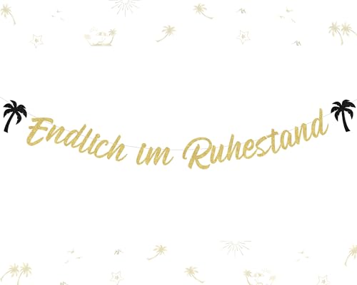 kreat4joy Rente Deko Männer, Endlich Im Ruhestand Banner Glitzer Ruhestand Deko Girlande Schwarz Gold für Mann Frau Alles Gute Zum Endlich Frei Abschiedsfeier Party kreat4joy Rente Deko Männer, Endlich Im Ruhestand Banner Glitzer Ruhestand Deko Girlande Schwarz Gold für Mann Frau Alles Gute Zum Endlich Frei Abschiedsfeier Party von kreat4joy