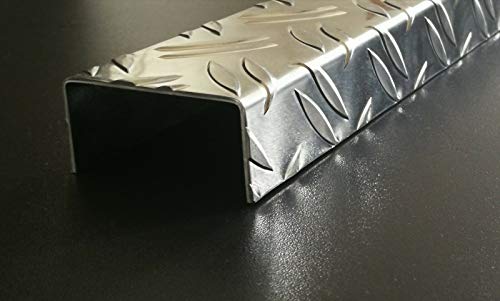 1500mm Aluminium U-Profil 15x30x15mm Abdeckprofil aus Aluminium Riffelblech Duett Tränenblech Kantblech kreativ bauen von kreativ-bauen