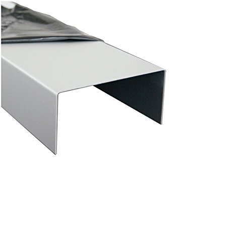 1500mm Aluminium U-Profil 20x70x20mm Kantenprofil aus 2mm Aluminium silber natur eloxiert Abdeckleiste von kreativ-bauen
