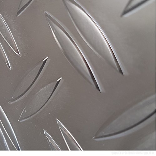 Aluminium Riffel Blech duett 1000x750mm1,5/2,0mm stark große Auswahl Tränenblech Warzenblech von kreativ bauen