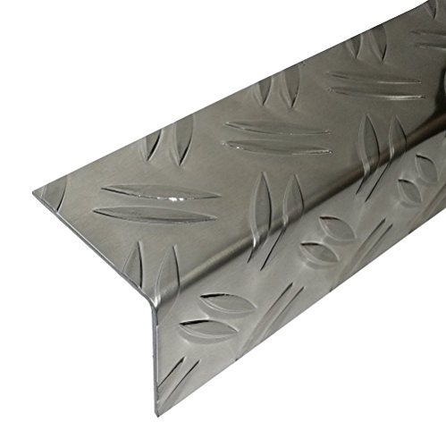 Aluminium Riffelblech Winkelprofil 2 Meter Alu Winkel Kantenschutz (90 x 90 mm) von kreativ bauen