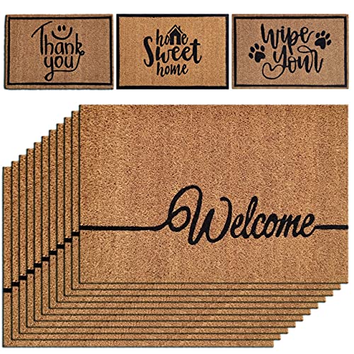 kreatives Wohnen 10er Set 60 x 40 cm Motiv Fußmatte Türvorleger Fußabtreter Schmutzfangmatte für Haustür Welcome Kokosmatte kreatives Wohnen 10er Set 60 x 40 cm Motiv Fußmatte Türvorleger Fußabtreter Schmutzfangmatte für Haustür Welcome Kokosmatte von kreatives Wohnen