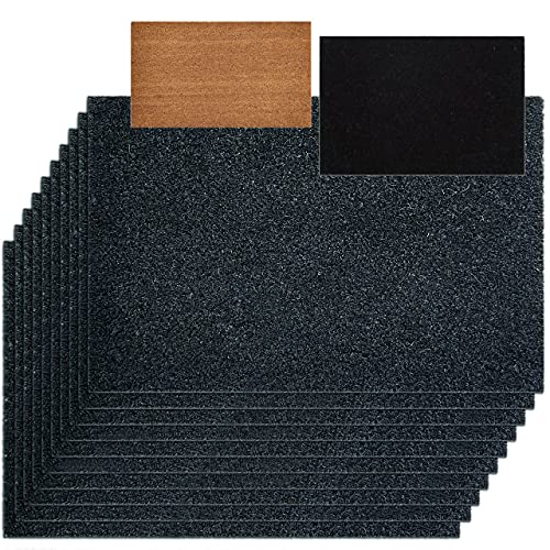 10er Set Türvorleger Schmutzfangmatte Fußmatte Fußabtreter einfarbig für Haustür 3 Farben 40 x 60 cm grau Kokosmatte von kreatives Wohnen