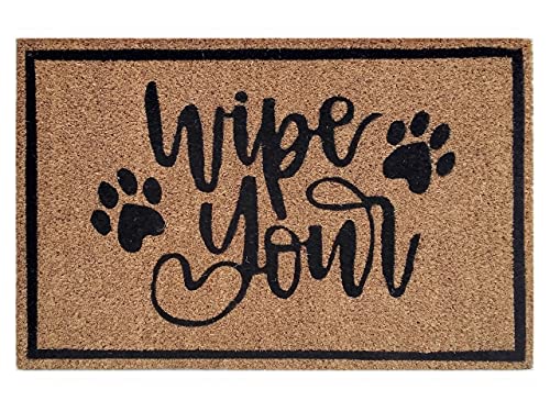 60 x 40 cm Fußmatte Türvorleger Fußabtreter Schmutzfangmatte für Haustür Wipe Your Kokosmatte 60 x 40 cm Fußmatte Türvorleger Fußabtreter Schmutzfangmatte für Haustür Wipe Your Kokosmatte von kreatives Wohnen