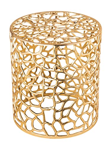 kreatives Wohnen Beistelltisch Metall Dekotisch ø 40 x 45 cm rund Agadir Silber o. Gold Aluminium Korallen-Design, Extra breit kreatives Wohnen Beistelltisch Metall Dekotisch ø 40 x 45 cm rund Agadir Silber o. Gold Aluminium Korallen-Design, Extra breit von kreatives Wohnen