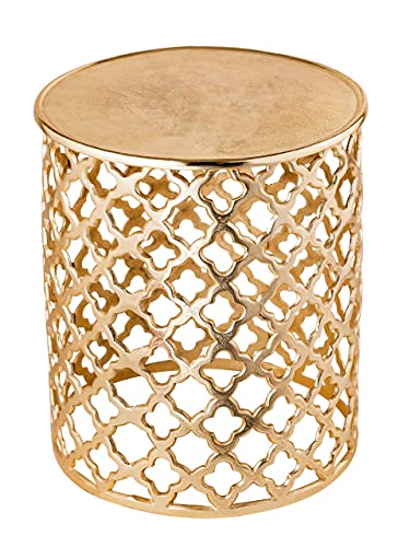 kreatives Wohnen Dekotisch Metall Beistelltisch ø 40 x 45 cm rund Kairo Silber o. Gold Aluminium Orientalisch, Extra breit kreatives Wohnen Dekotisch Metall Beistelltisch ø 40 x 45 cm rund Kairo Silber o. Gold Aluminium Orientalisch, Extra breit von kreatives Wohnen