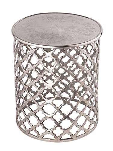 kreatives Wohnen Dekotisch Metall Beistelltisch ø 40 x 45 cm rund Kairo Silber o. Gold Aluminium Orientalisch, Extra breit kreatives Wohnen Dekotisch Metall Beistelltisch ø 40 x 45 cm rund Kairo Silber o. Gold Aluminium Orientalisch, Extra breit von kreatives Wohnen
