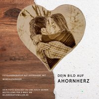 Ahornherz Fotogravur Herzbild Bildgravur Herz 24cm Ahornherz Fotogravur Herzbild Bildgravur Herz 24cm von kreativmiller