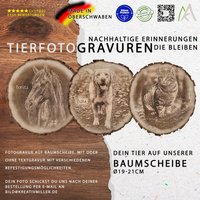 Personalisierte Baumscheibe Mit Fotogravur - Einzigartiges Haustier-Andenken, Hund, Katze, Pferd Textgravur Möglich, Gedenkgeschenk Personalisierte Baumscheibe Mit Fotogravur - Einzigartiges Haustier-Andenken, Hund, Katze, Pferd Textgravur Möglich, Gedenkgeschenk von kreativmiller