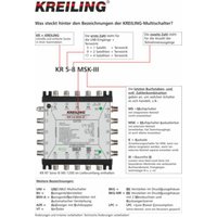 Kreiling Tech. Multischalter kaskadierbar 4+1 Ein., 8 Teil. KR 5-8 K-III Kreiling Tech. Multischalter kaskadierbar 4+1 Ein., 8 Teil. KR 5-8 K-III von kreiling