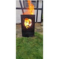 Individuelle Feuertonne Mit Wunschmotiv I Handarbeit Personalisierte Gartendeko Geschenkidee Outdoor Personalisierte Feuertonnen von kremerfdunde