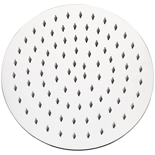 10 Zoll(25cm) Regendusche Duschkopf Edelstahl AISI304 Regenbrause Anti-Kalk-Düsen Duschkopf Regenduschkopf Rund von krobec