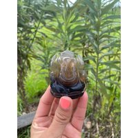 Multi Fluorit Ganesha Statue , Edelstein Semi Precious Handgeschnitzt - 148 Gms von krystalmartusa