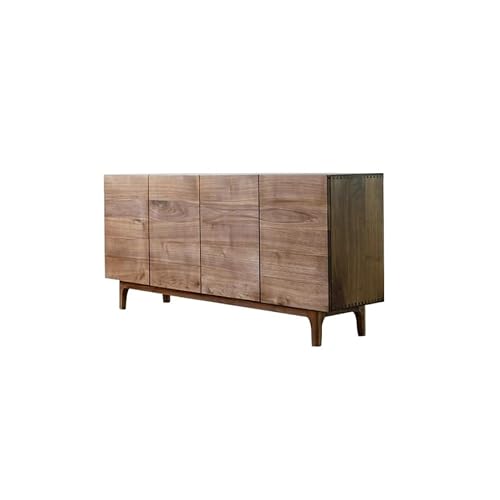 Küchenvorratsschrank 160x40x82cm Nussbaum-Eingangs-Aufbewahrungstisch, Massivholz-Wohnzimmersofa-Aufbewahrungsmöbel, Küchengeschirr- und Tafelgeschirr-Aufbewahrungsschrank Buffetschrank Mit Stauraum von ksjdieunf
