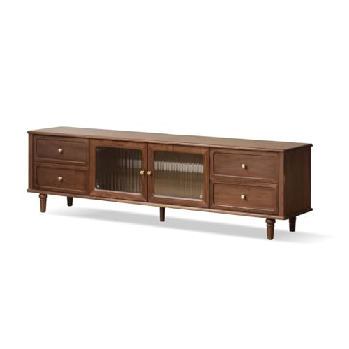 ksjdieunf Kabinett 200cm Massivholz Kaffeebraunes Bauernhaus-Unterhaltungszentrum, Ländliches Wohnzimmer Aufbewahrungsmöbel, Geeignet für Hotel, Ferienwohnung, usw Moderner TV-Schrank ksjdieunf Kabinett 200cm Massivholz Kaffeebraunes Bauernhaus-Unterhaltungszentrum, Ländliches Wohnzimmer Aufbewahrungsmöbel, Geeignet für Hotel, Ferienwohnung, usw Moderner TV-Schrank von ksjdieunf