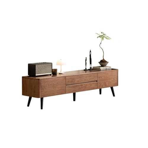 ksjdieunf Kabinett 200cm Massivholz Ländlich Modern Schublade Lagerungsmöbel, Bauernhaus Lagerungsunterhaltungszentrum Geeignet für Hotel, Loungebereich, usw Moderner TV-Schrank von ksjdieunf