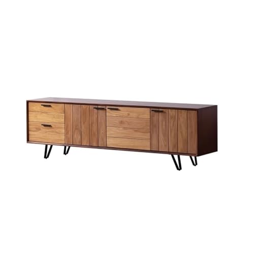 ksjdieunf Kabinett Einfache Massivholz Wohnzimmer Lagerung Schrank Nordic Alten TV Seite Moderner TV-Schrank(B:200CM*40CM*60CM) von ksjdieunf
