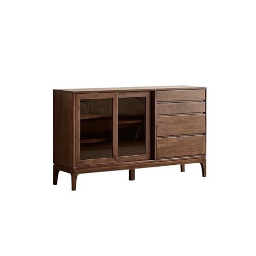 ksjdieunf Küchenvorratsschrank 160x40x90cm Nussbaum Massivholz Einfacher Eingangsbereich Ablagetisch, Kleiner Wohnzimmer Sofa Rückwandschrank, Küchenablagemöbel Buffetschrank Mit Stauraum von ksjdieunf